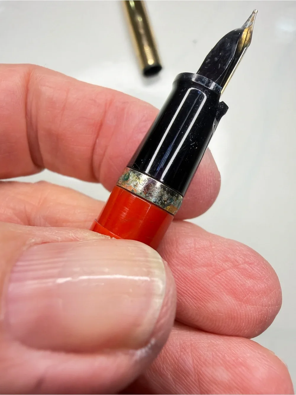 Wearever vintage fountain pen.  Stainless steel nib.